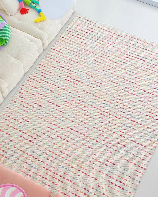Cream Pastel Confetti Area Rug