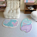 Pastel Butterfly & Heart Bath Mat
