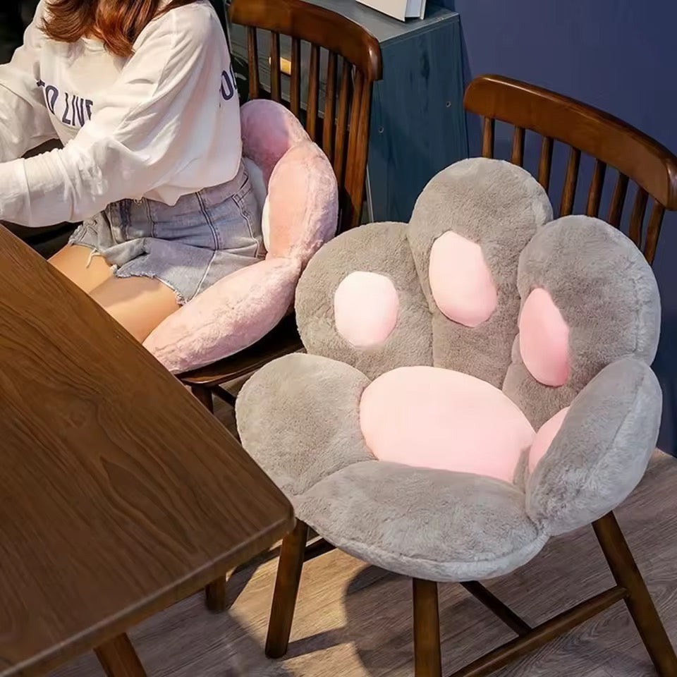 Pastel Cat Paw Seat Cushion