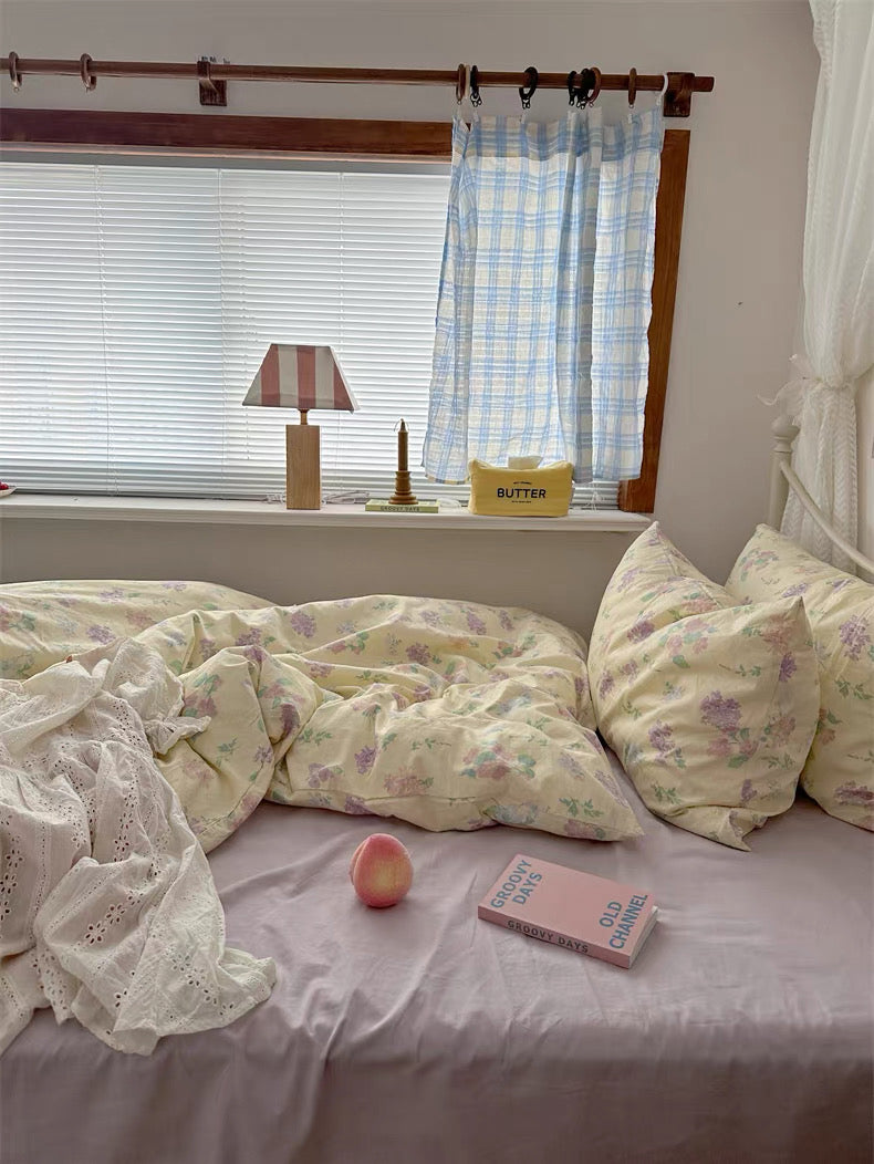 Grandmillennial Aesthetic Floral Duvet Cover Set