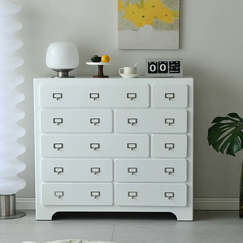 Aesthetic Pink Storage Cabinet White