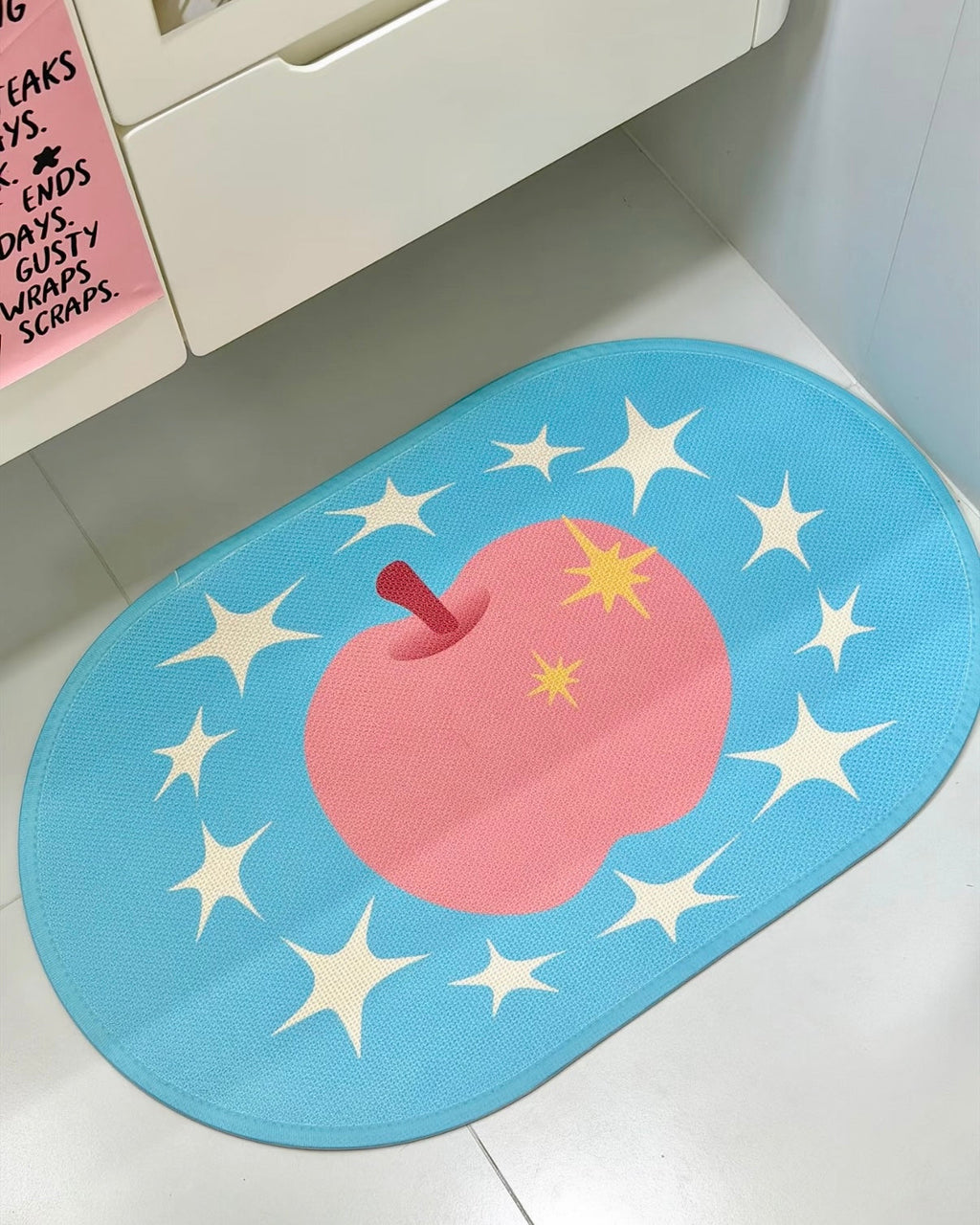Pastel Apple Bath Mat