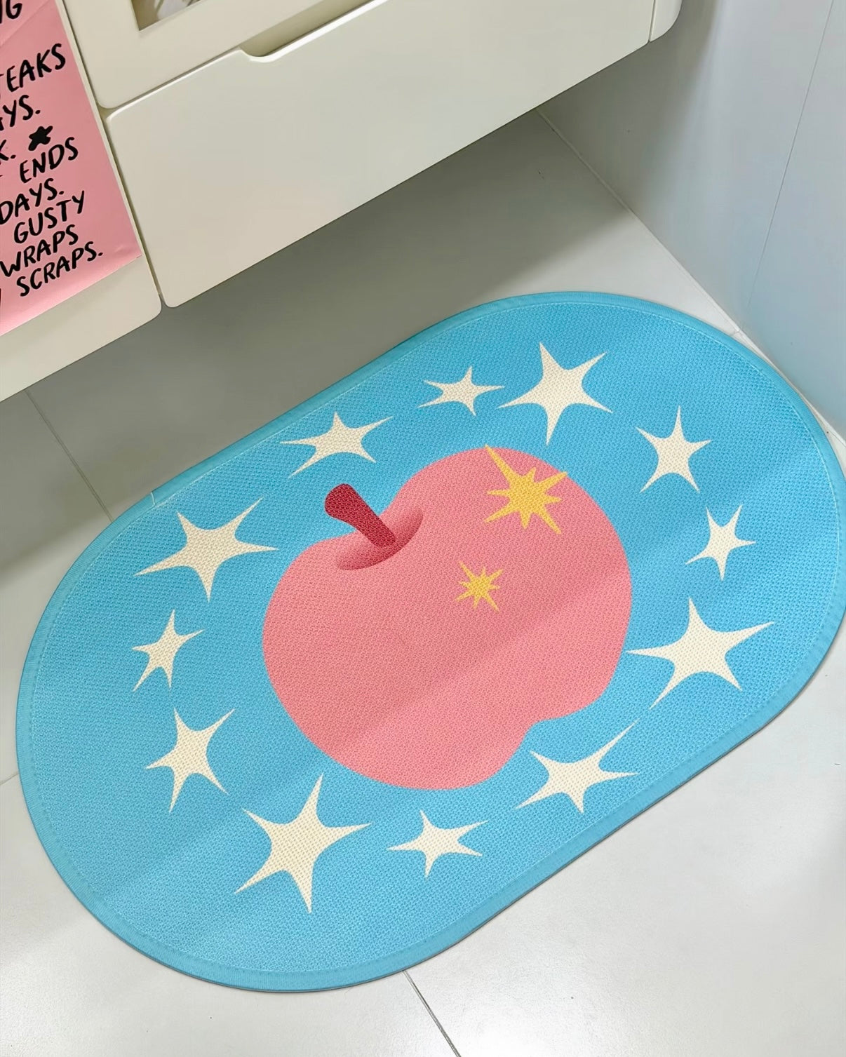 Pastel Apple Bath Mat