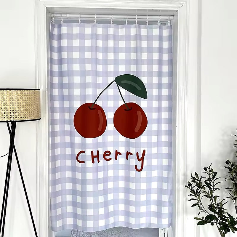 Pastel Half Curtains for Bedroom Cherry