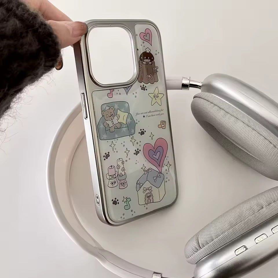 Glossy Teddy Bear iPhone Case