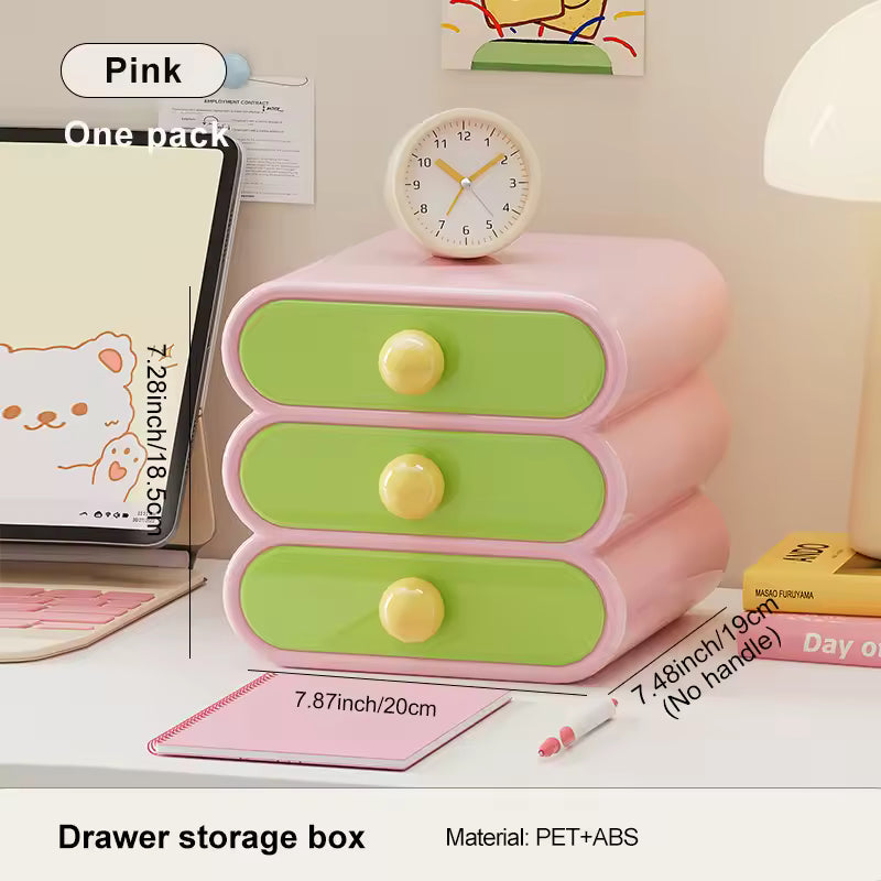 Danish Pastel Drawer Organizer Pink
