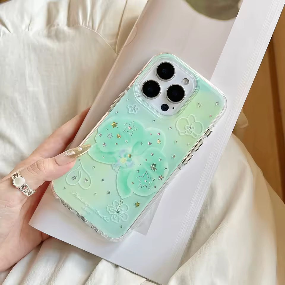 Mint Orchid iPhone Case