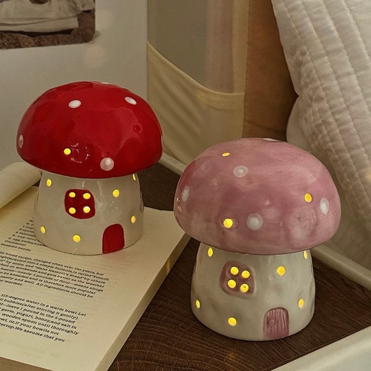 Cottagecore Mushroom Night Light