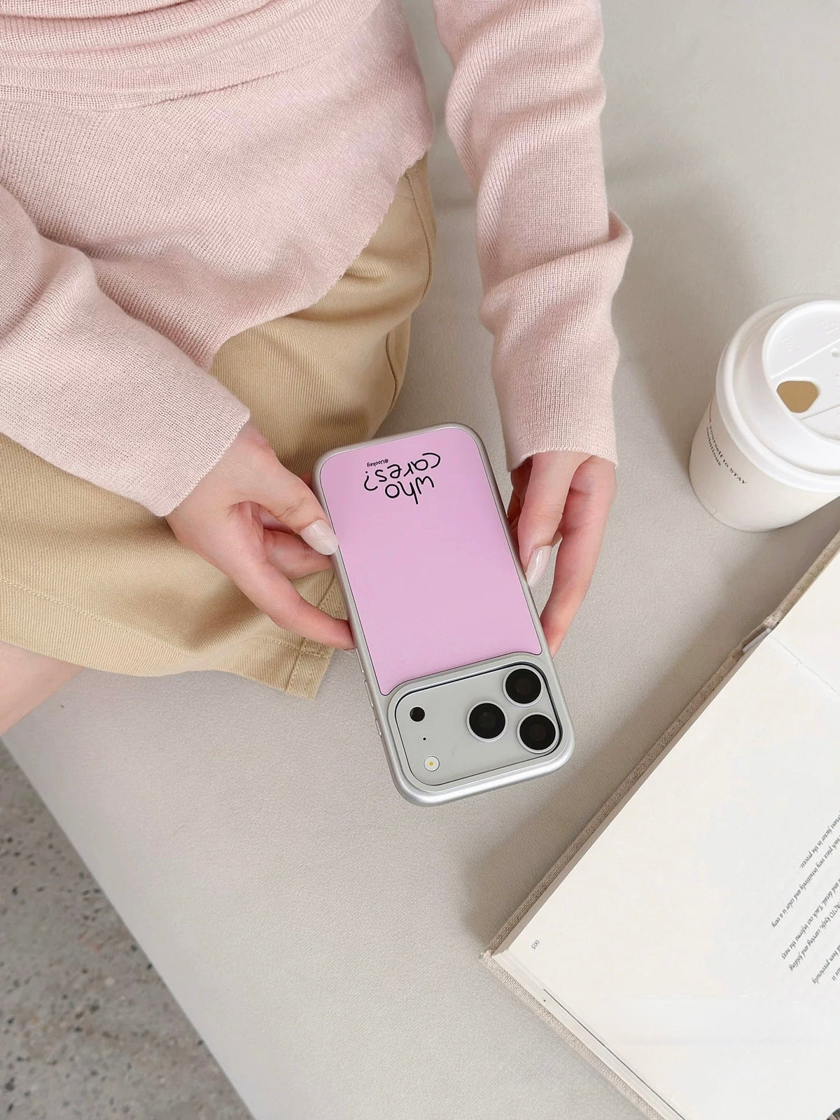 Glossy Light Pink iPhone Case