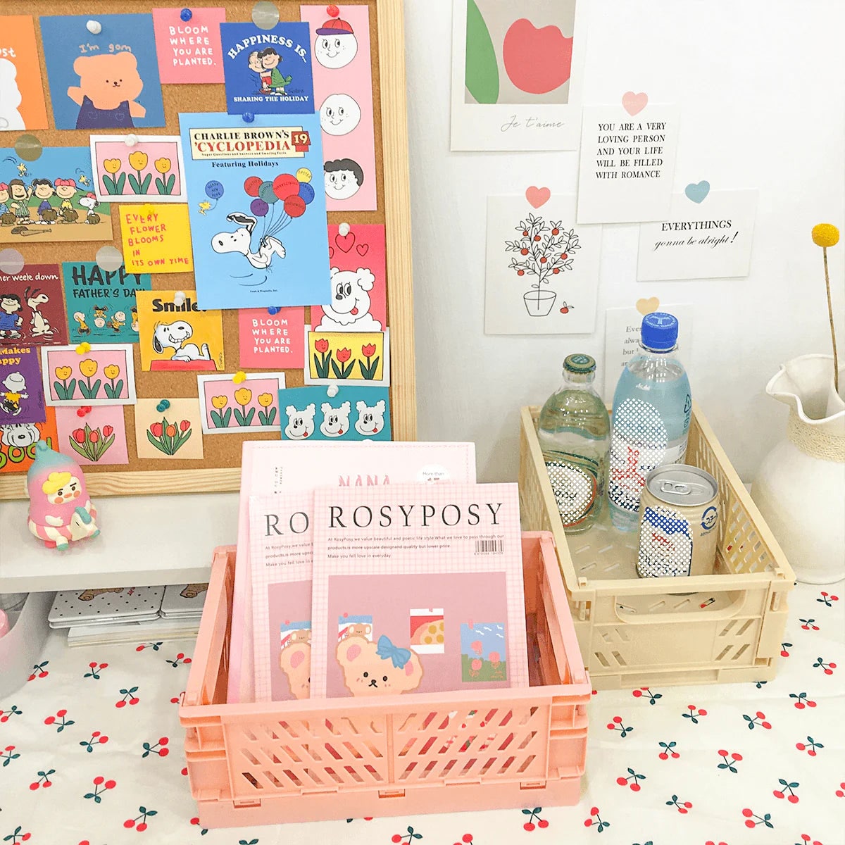 Pastel Storage Crates Orange