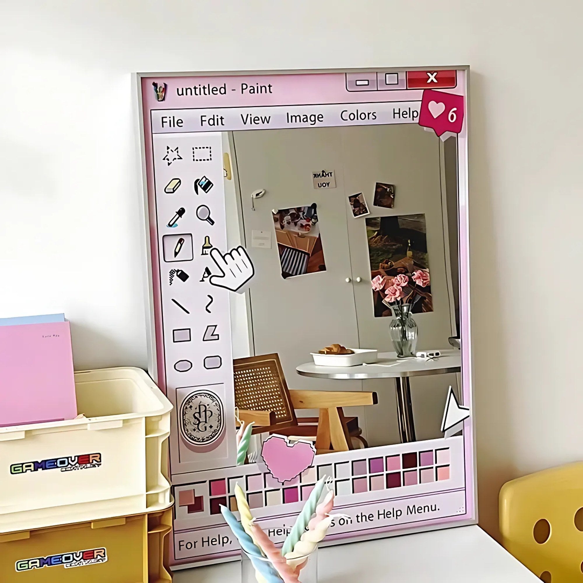 Retro Nostalgia Wall Mirror