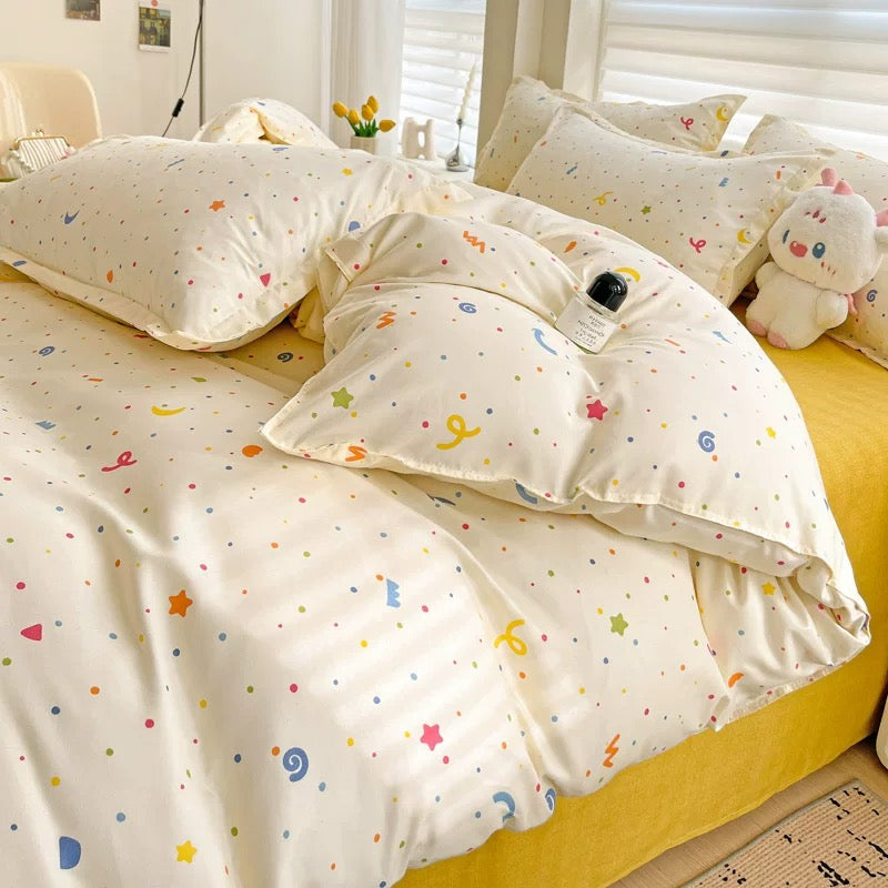 Rainbow Dot Bedding Set