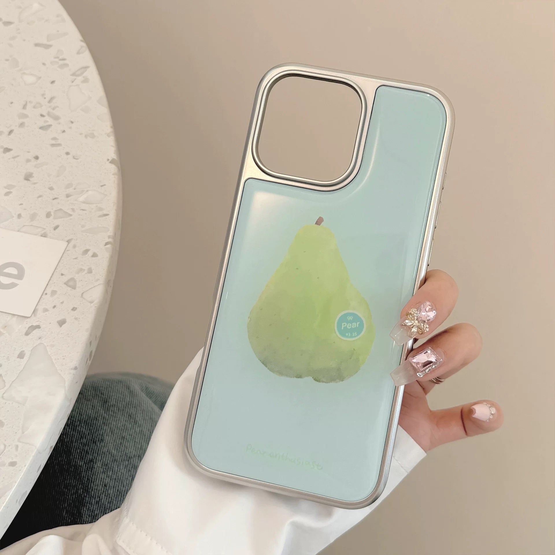 Pastel Fruit iPhone Case Pear