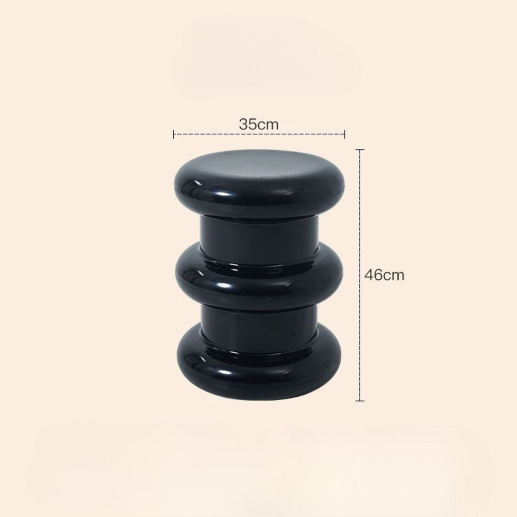 Stacked Ring Pedestal Side Table