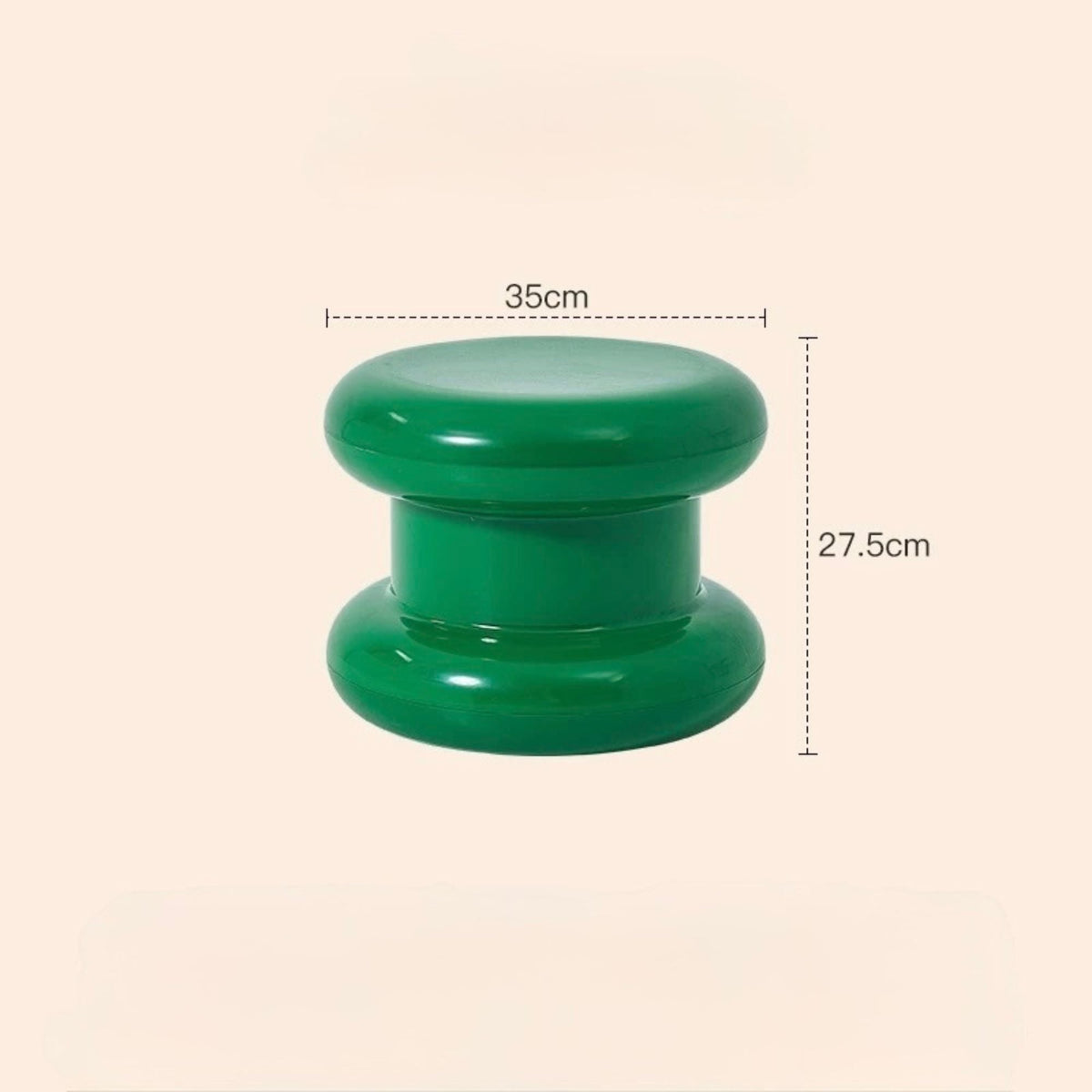 Stacked Ring Pedestal Side Table