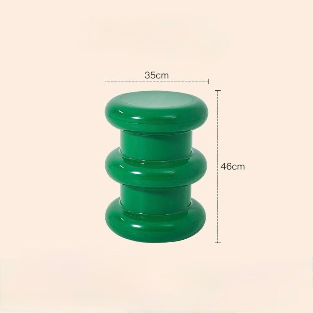Stacked Ring Pedestal Side Table