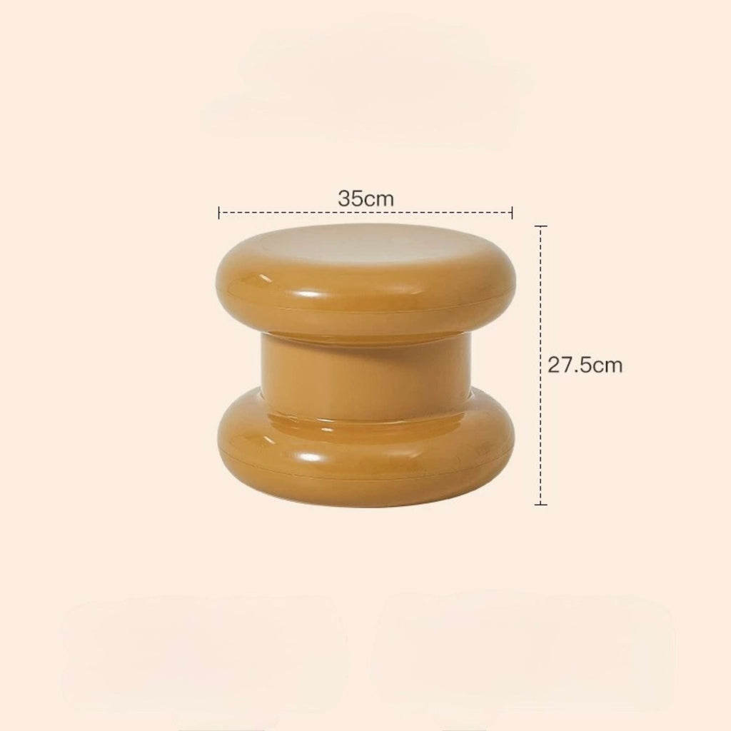 Stacked Ring Pedestal Side Table