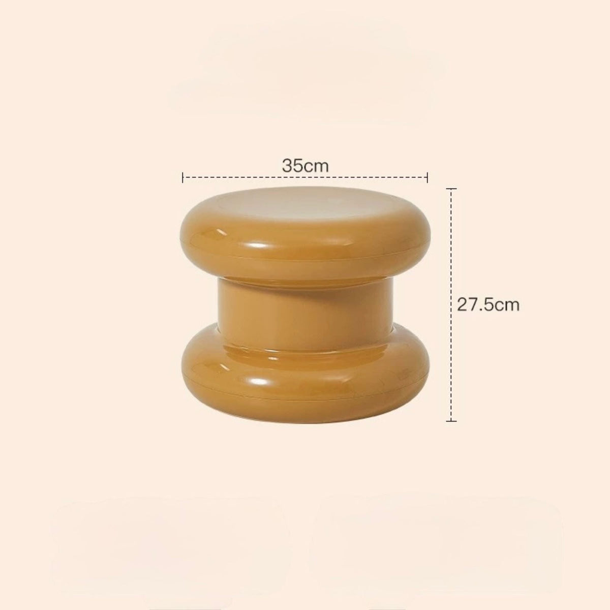 Stacked Ring Pedestal Side Table