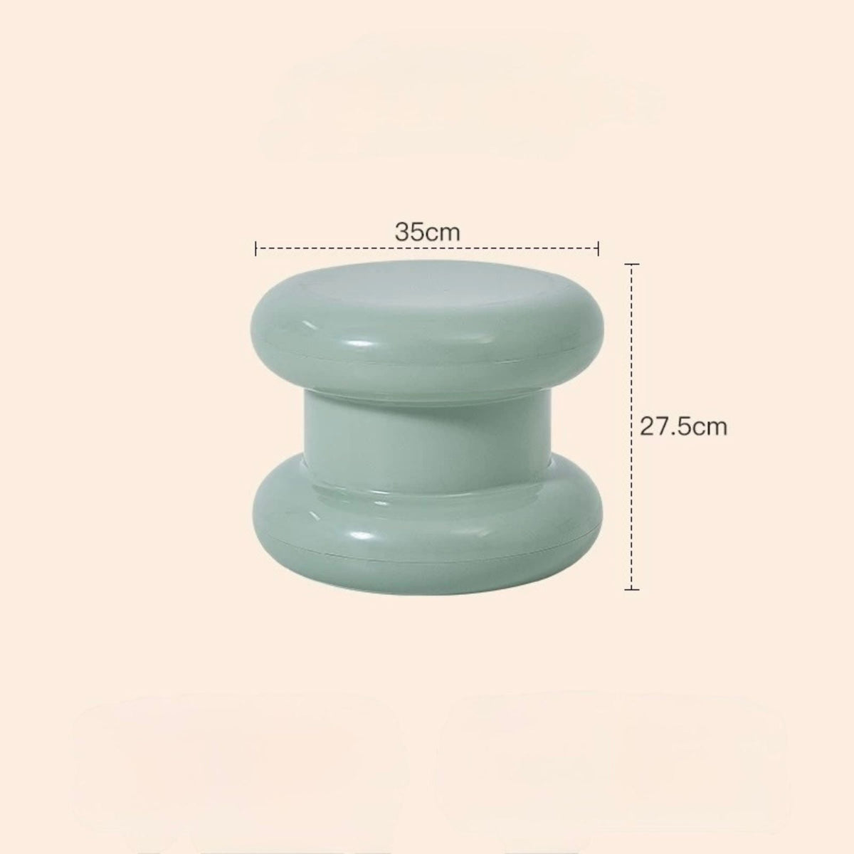 Stacked Ring Pedestal Side Table