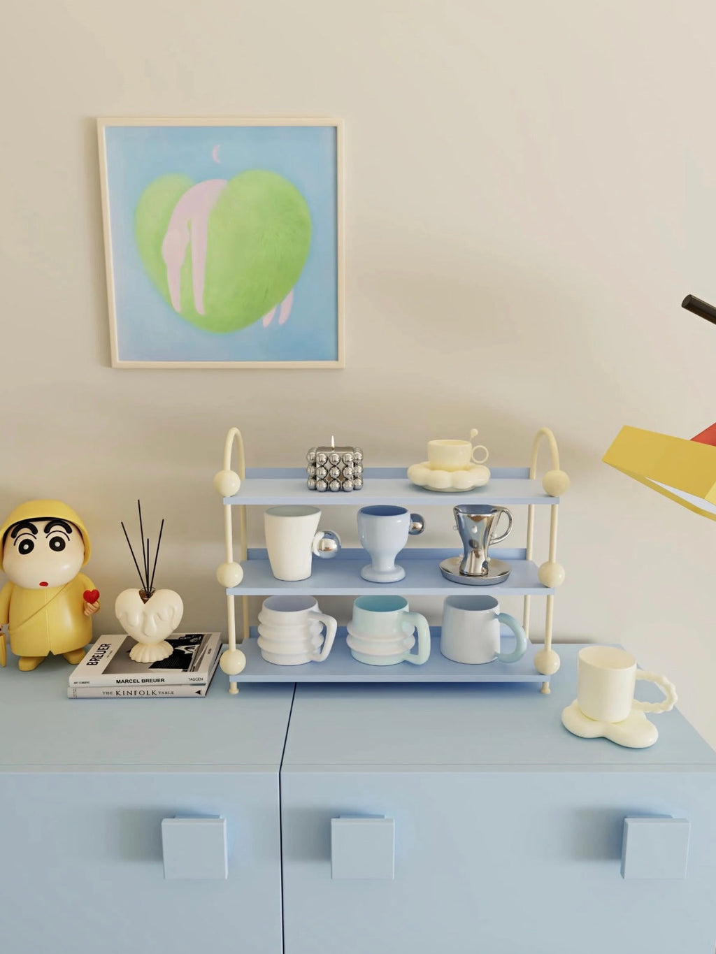 Pastel Perfume Display Shelf