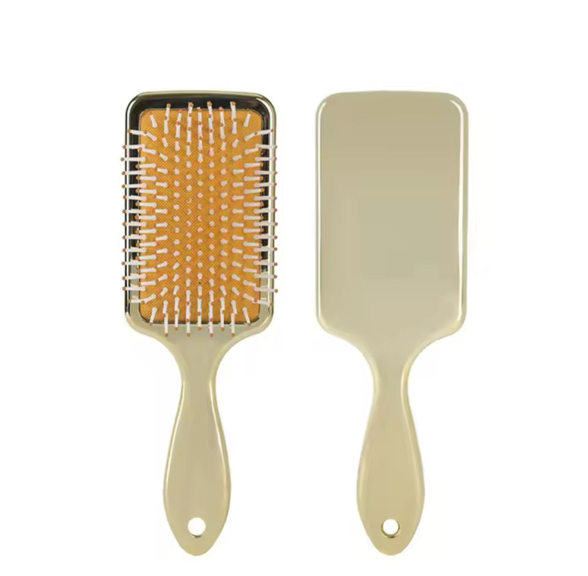 Personalized Hair Brush Champagne Gold