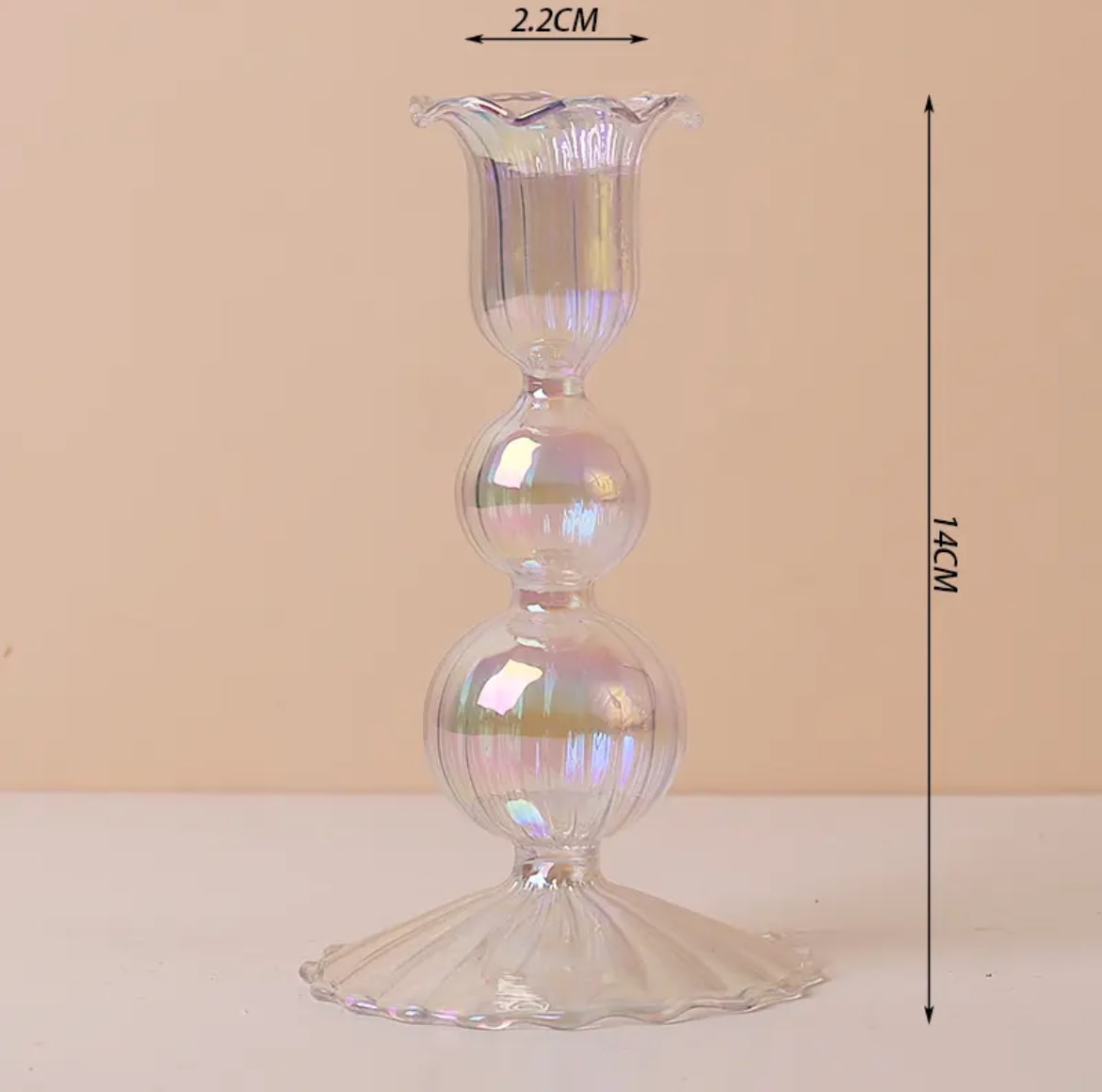 Taper Glass Candlestick Holder 5
