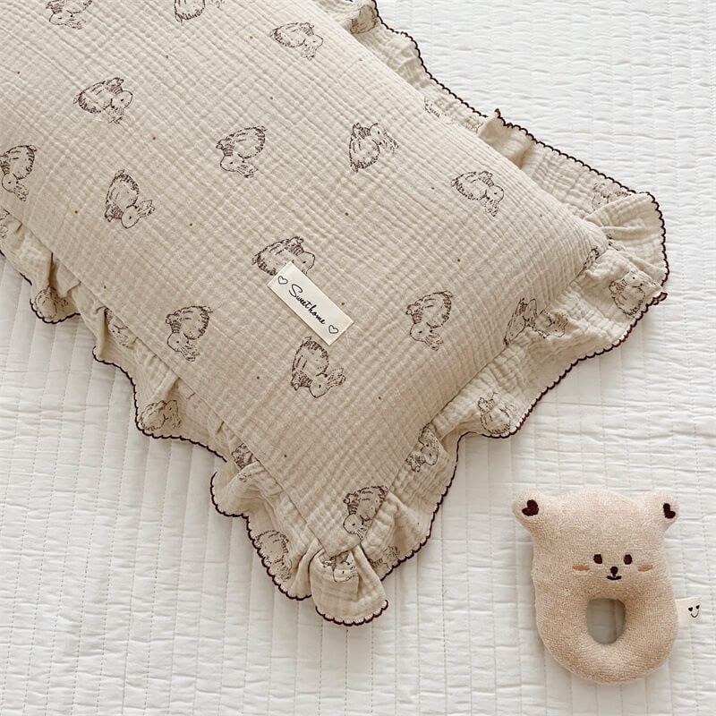 Best Cotton Toddler Pillow Insert + Pillowcase: Bunny