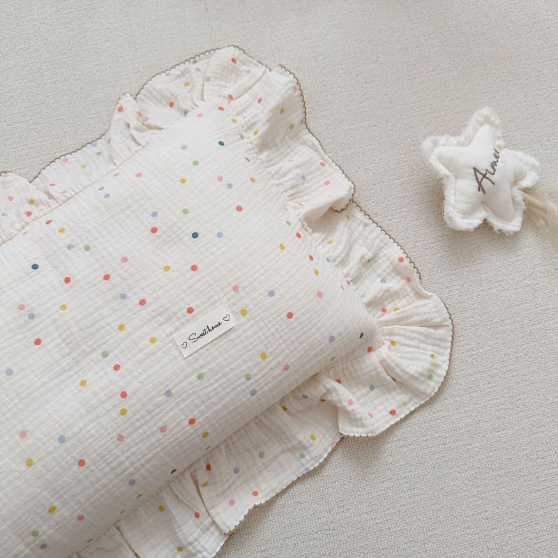 Best Cotton Toddler Pillow Insert + Pillowcase: Color Dot