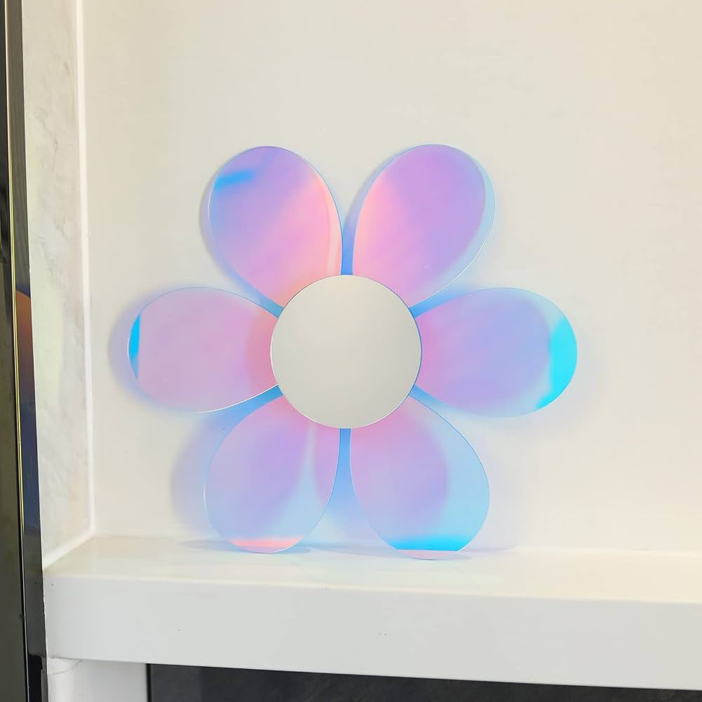 Pink Acrylic Tabletop Mirror