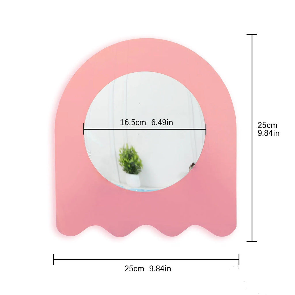 Pink Acrylic Tabletop Mirror