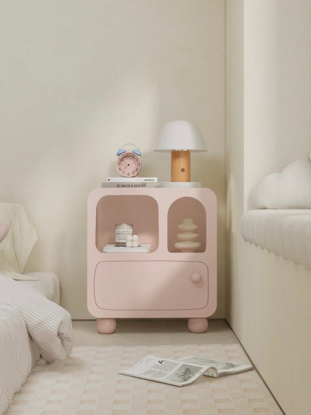 Pastel Arched Nightstand