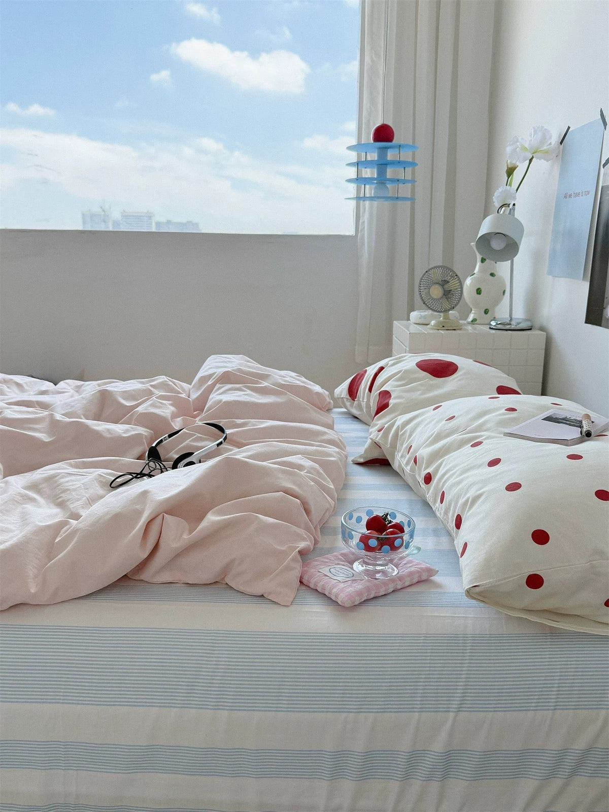 Preppy Polka Dot Bedding Set