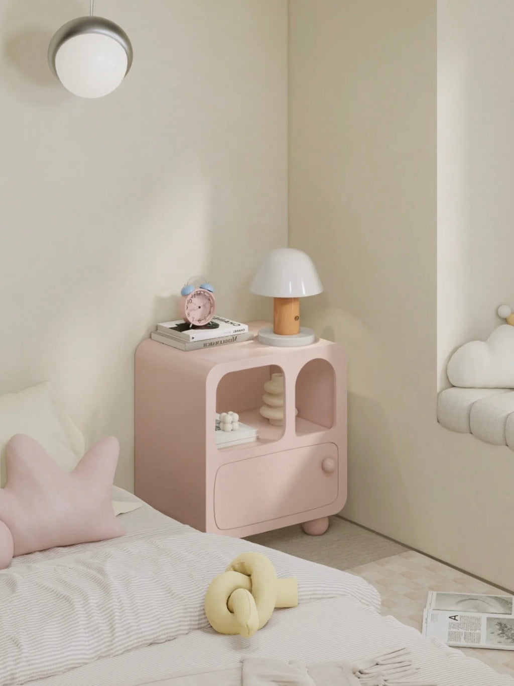 Pastel Arched Nightstand