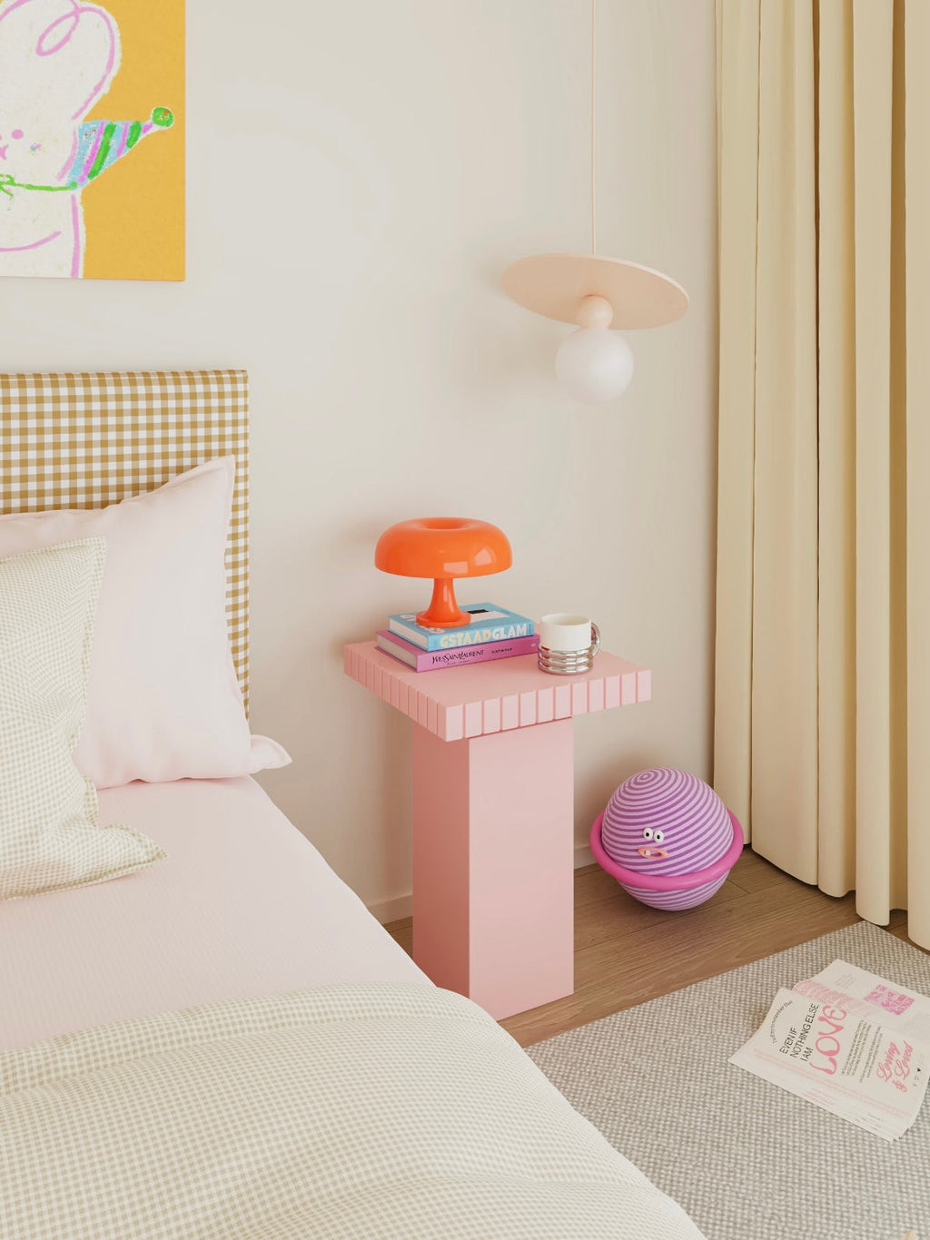 Small Pastel Side Table