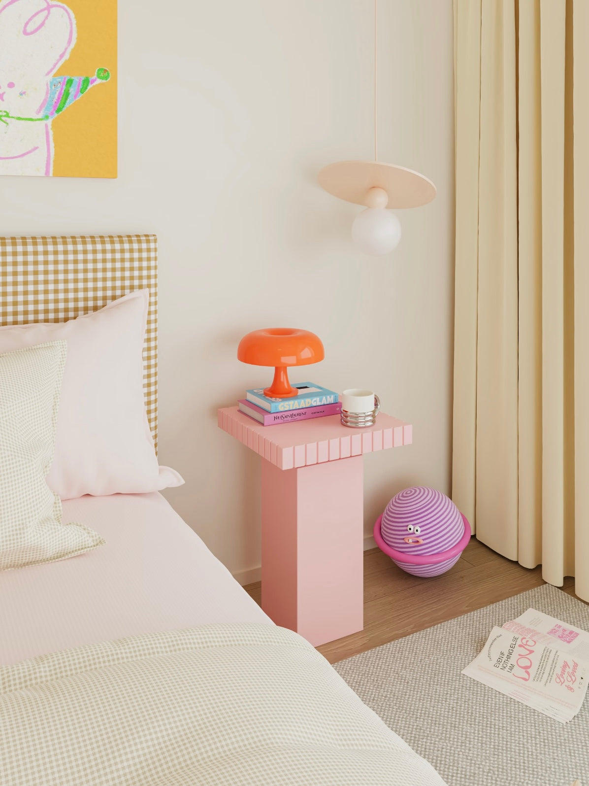 Small Pastel Side Table