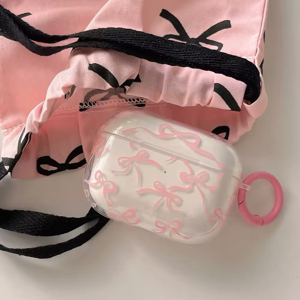 Pink Bow AirPods Case