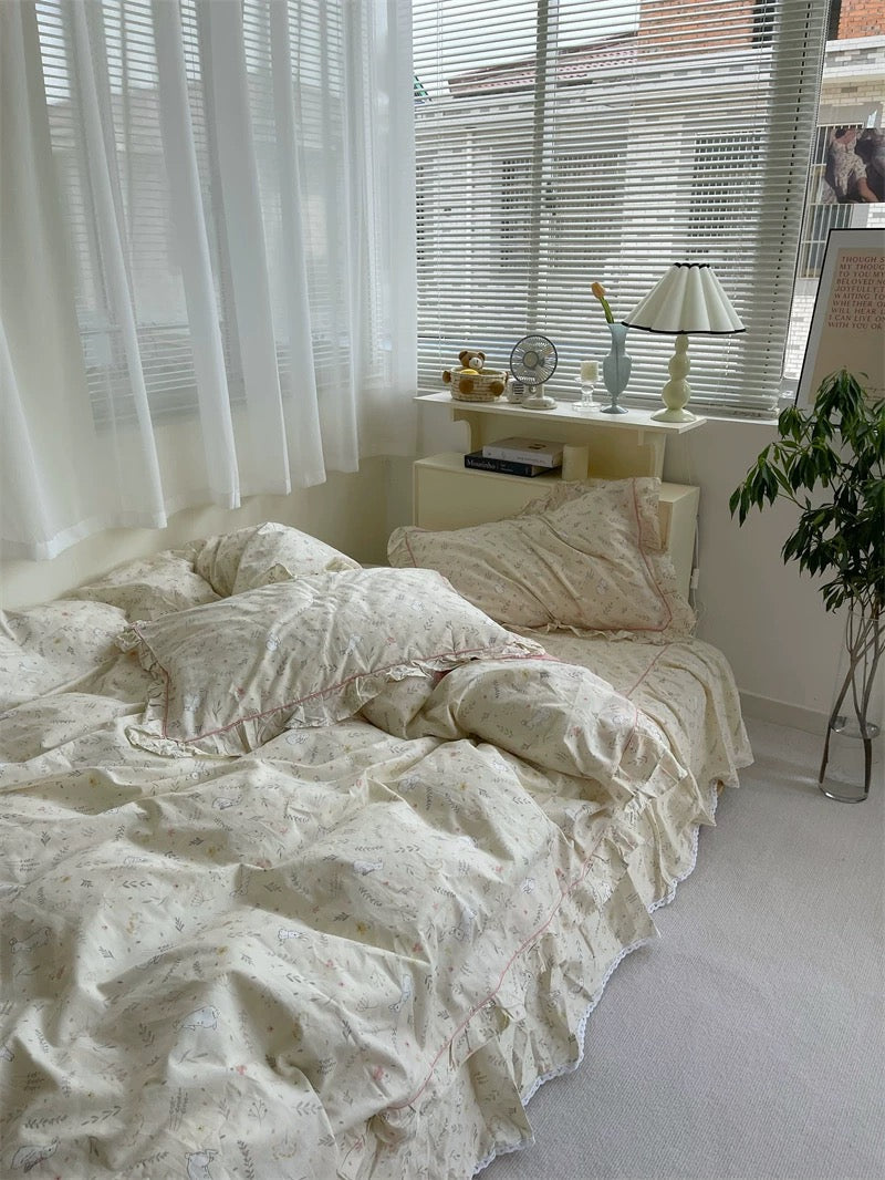 Cottagecore Bunny Duvet Cover Set