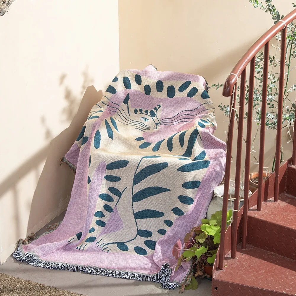 Pink Cat Blanket