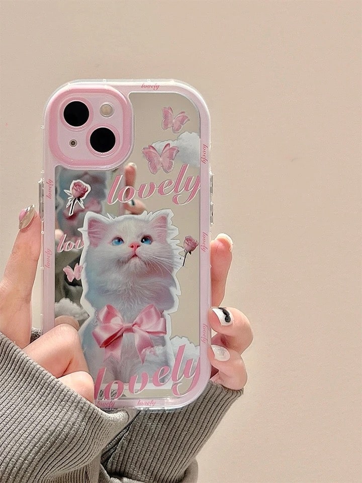 Pink Cat iPhone Case