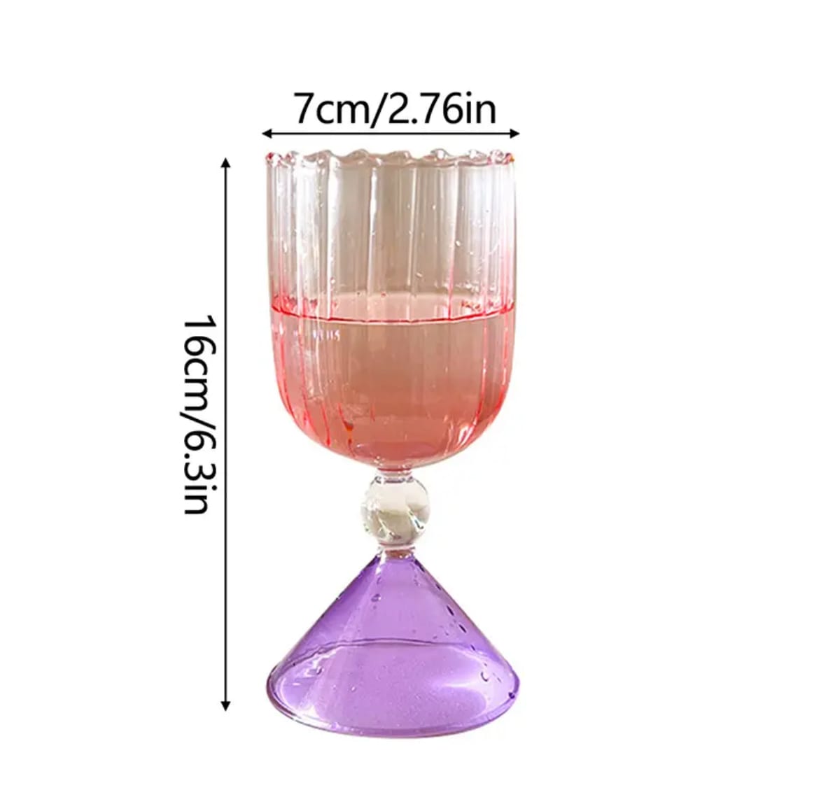 Colorful Cocktail Glass