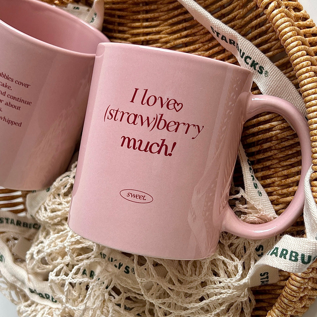 Pink Strawberry Coffee Mug