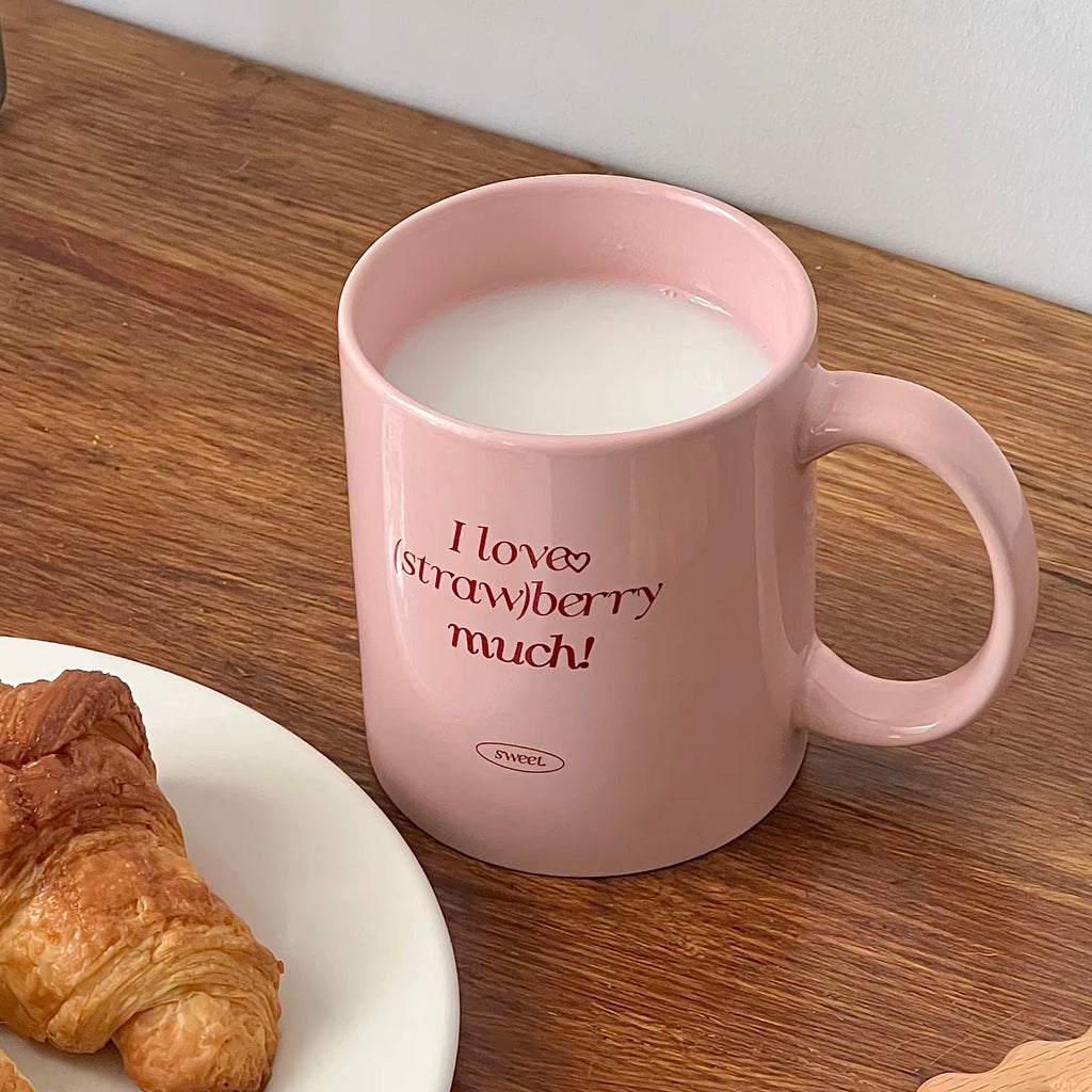 Pink Strawberry Coffee Mug