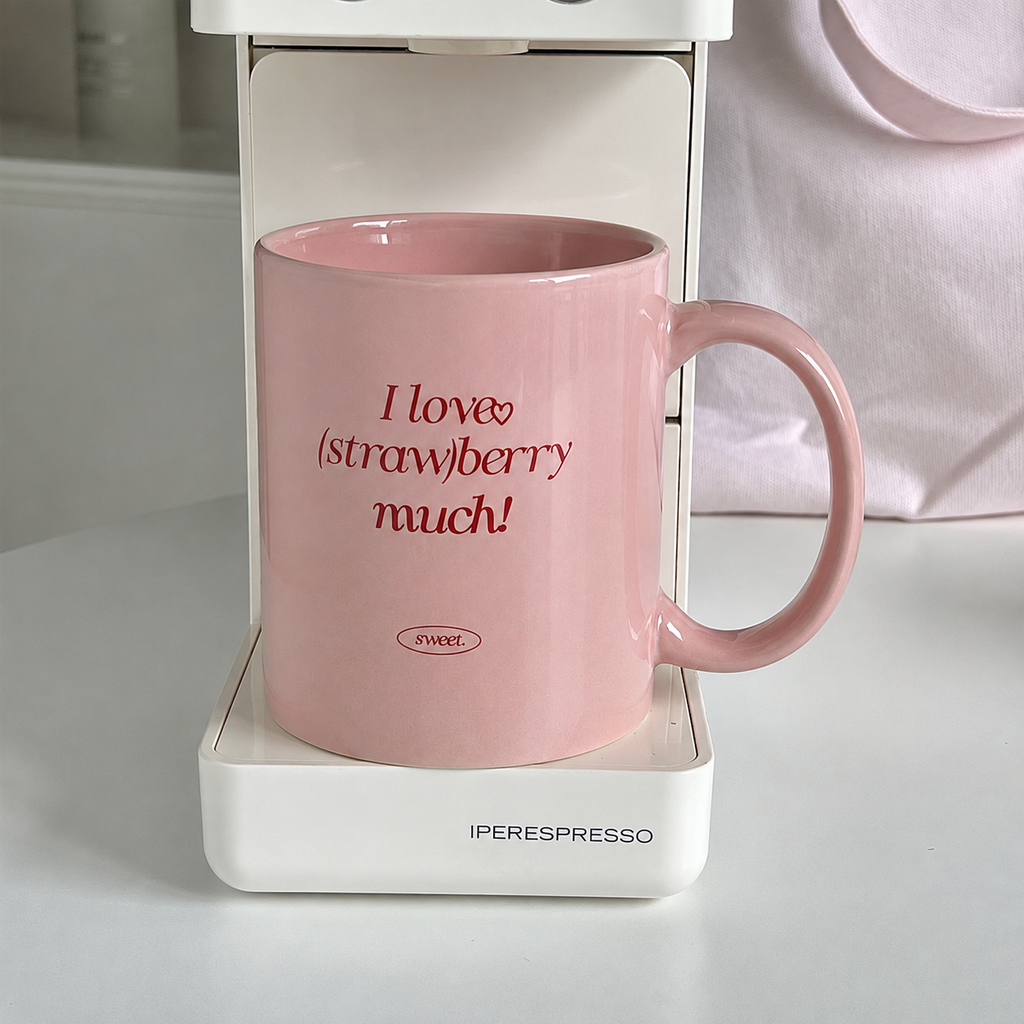 Pink Strawberry Coffee Mug