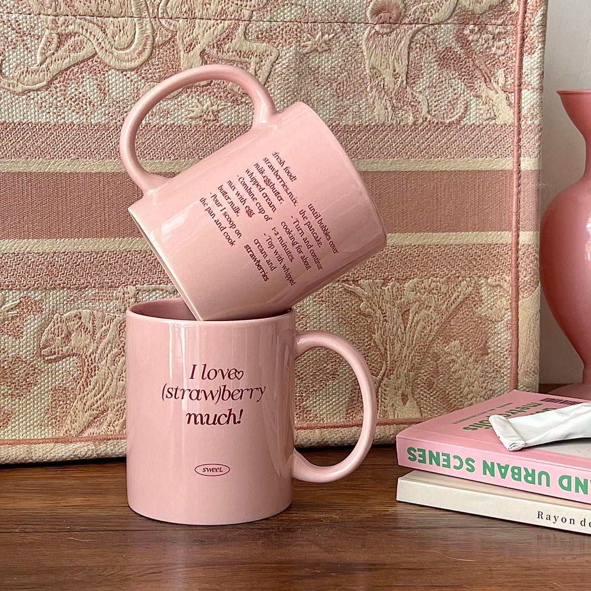 Pink Strawberry Coffee Mug