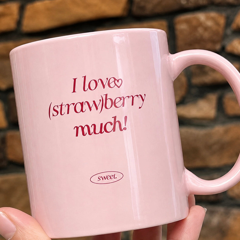 Pink Strawberry Coffee Mug