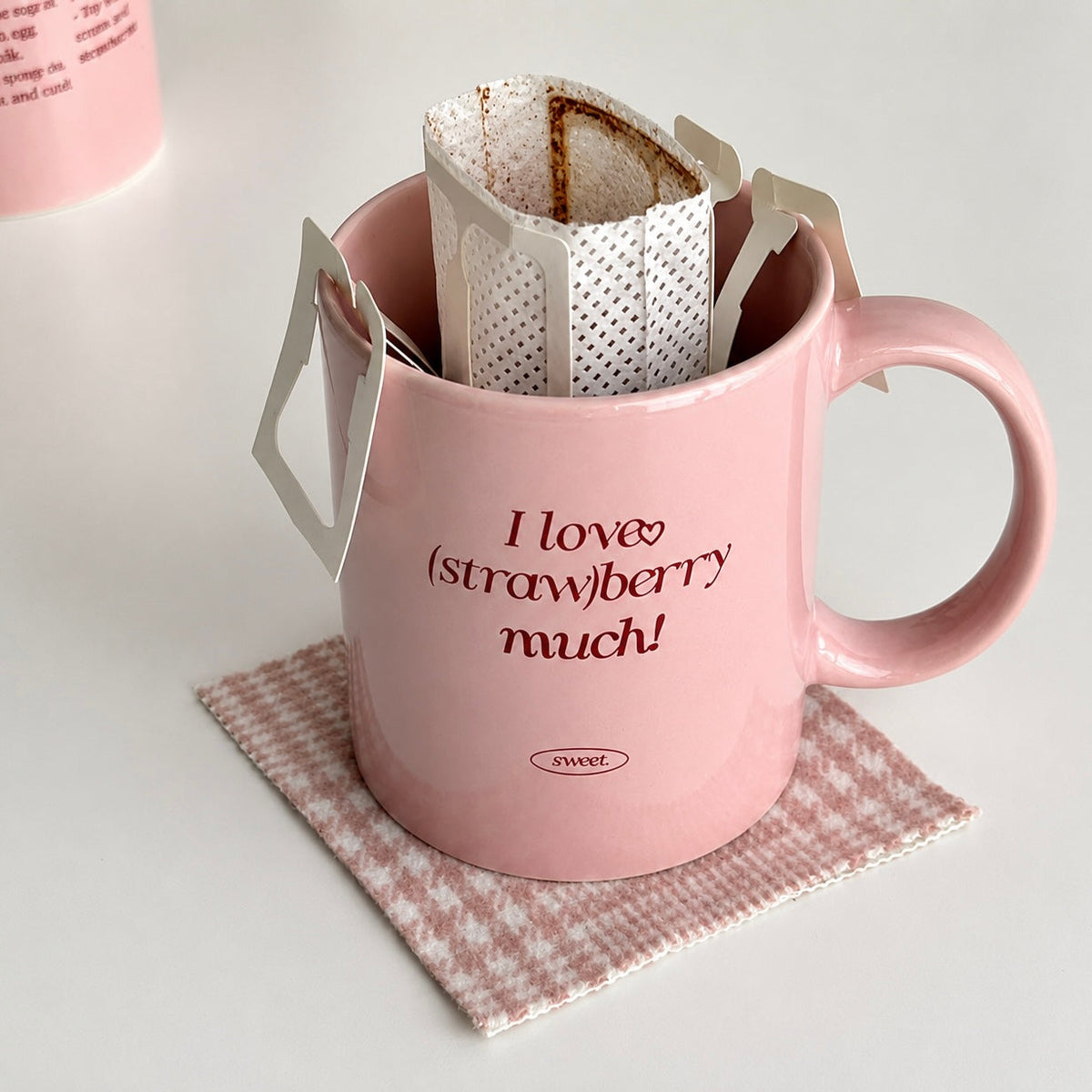 Pink Strawberry Coffee Mug
