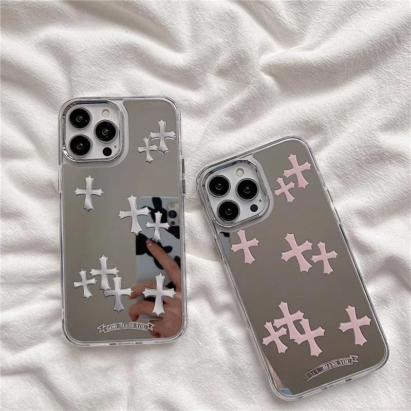 Pink Cross iPhone Case