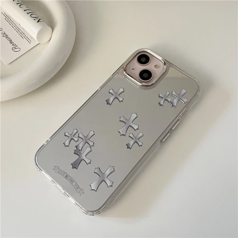 Pink Cross iPhone Case