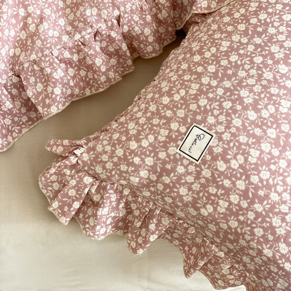 Ditsy Floral Bedding Set – Ruffled Cotton Muslin