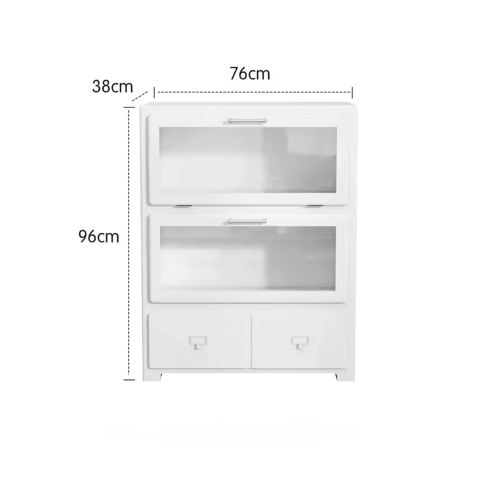 Pink Pastel Display Cabinet White